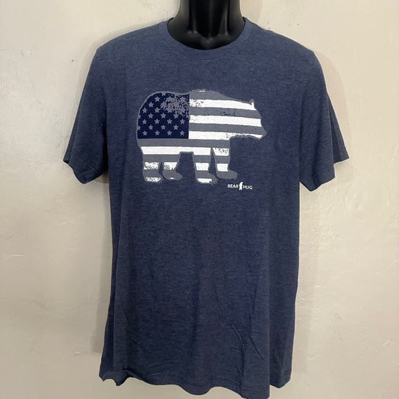 Ajaxx63 Bear T Shirt Large Gently worn 52% cotton / 48% polyester 21" armpits - Picture 1 of 4